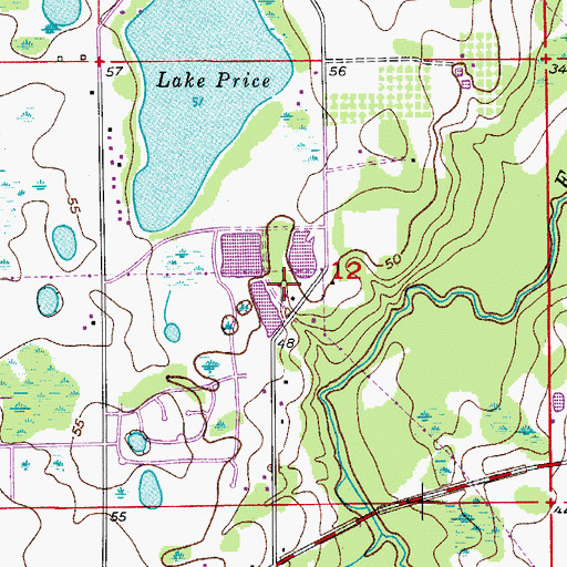 Topographic Map of National Vietnam War Museum, FL