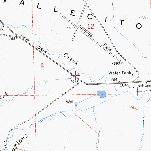 Topographic Map of Lopez Creek, CA