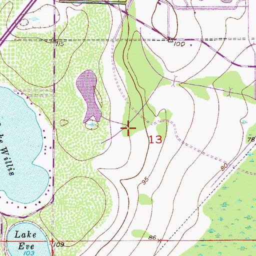 Topographic Map of Port Malabar Country Club, FL
