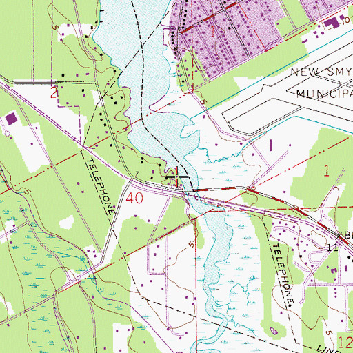 Topographic Map of Bayview Trailer Park, FL
