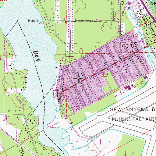 Topographic Map of Atlantic Coast Community Church, FL