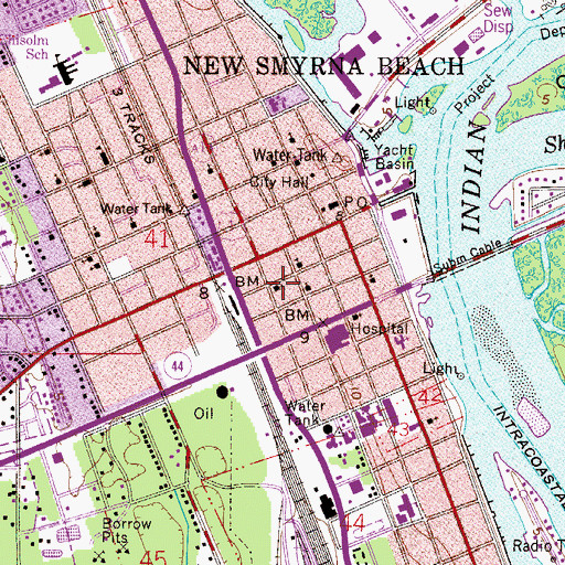 Topographic Map of Church of the Nazarene, FL