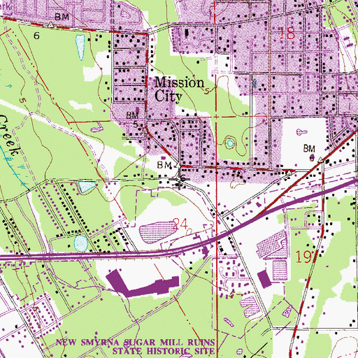 Topographic Map of Lighthouse Worship Center, FL
