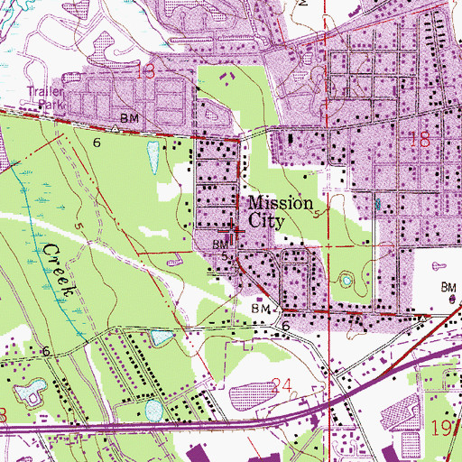 Topographic Map of Seventh Day Adventist Church, FL