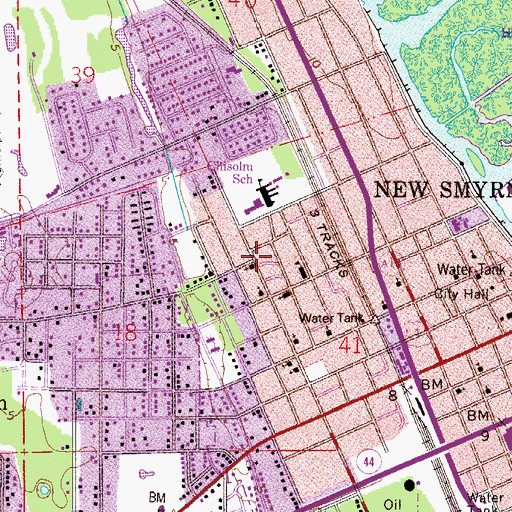 Topographic Map of Temple of Praise Church of God in Christ, FL