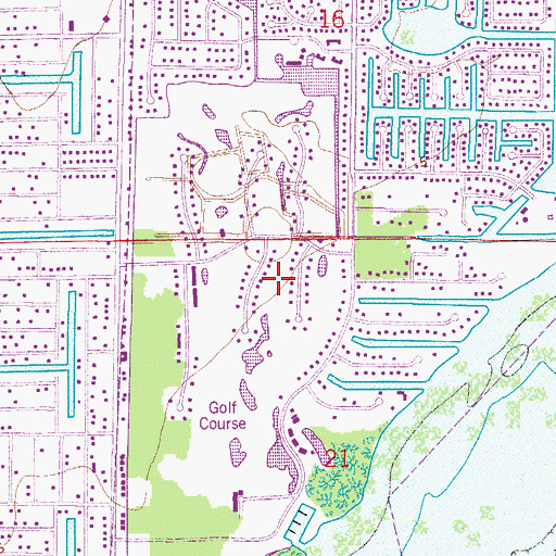 Topographic Map of Palm - Aire Country Club, FL