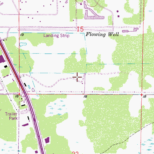 Topographic Map of The Heritage Mobile Home Park, FL