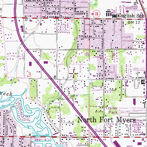 Topographic Map of Bethany Evangelical Lutheran Church, FL