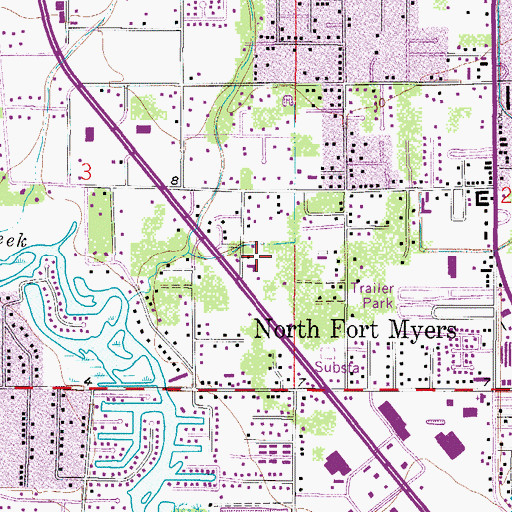 Topographic Map of Church of God of North Fort Myers, FL