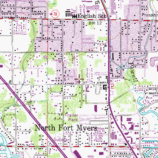 Topographic Map of Holy Theotokos Monastery, FL