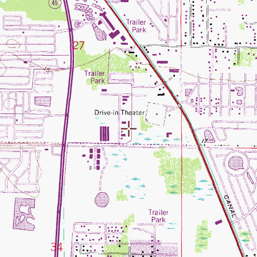 Topographic Map of Northside Baptist Church, FL