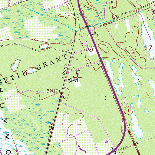 Topographic Map of Macedonia Missionary Baptist Church, FL