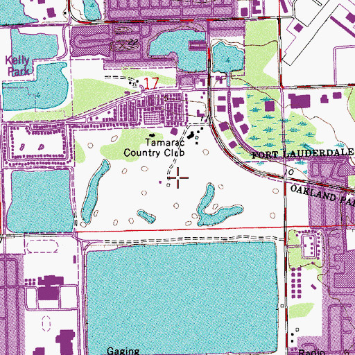 Topographic Map of Panther Creek Golf Club, FL