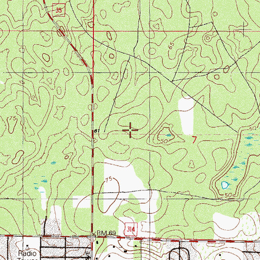 Topographic Map of Silver River Museum and Environmental Education Center, FL