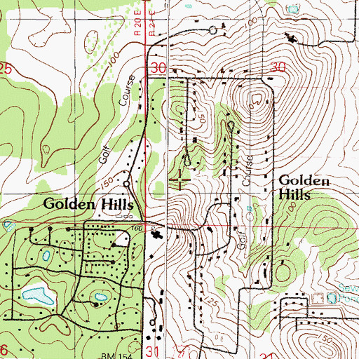 Topographic Map of Par 3 Golf Course, FL