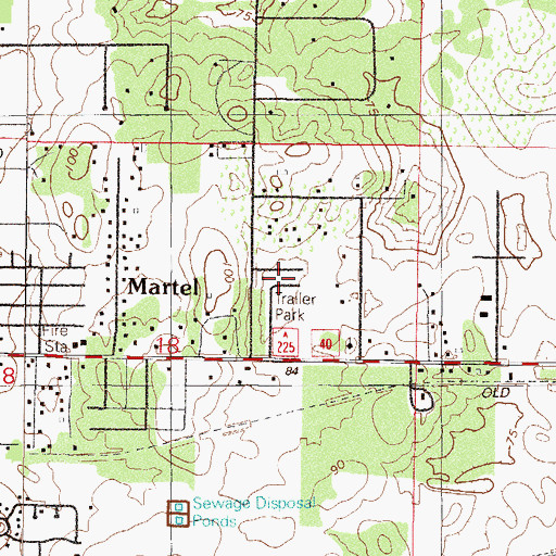 Topographic Map of Western Mobile Home Park, FL