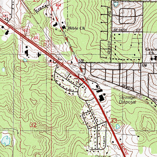 Topographic Map of Church of Christ, FL