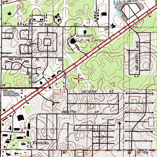 Topographic Map of Church of Christ Central, FL