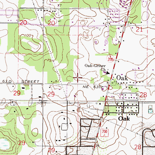 Topographic Map of Church Triumphant, FL