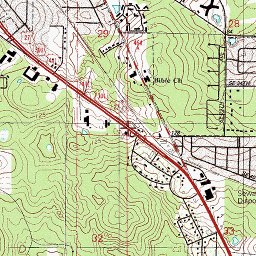 Topographic Map of New Horizon Christian Center, FL