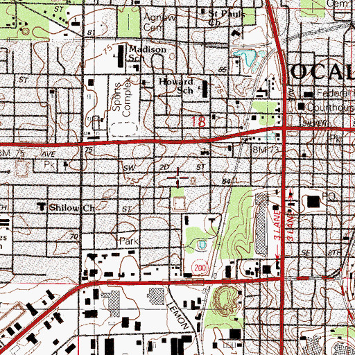 Topographic Map of The Church of Jesus Christ of Latter Day Saints, FL