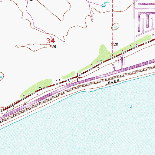 Topographic Map of Big Lake Marina, FL