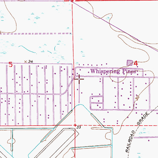 Topographic Map of Azteca Mobile Home Park, FL