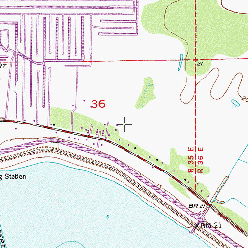 Topographic Map of Chapman Trailer Park, FL
