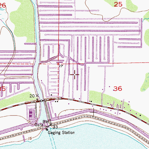 Topographic Map of Emily Park Mobile Home Park, FL