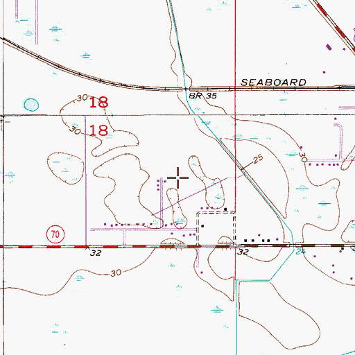Topographic Map of Jacobs Trailer Park, FL