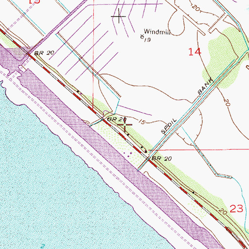 Topographic Map of Katies Korner Mobile Home Park, FL