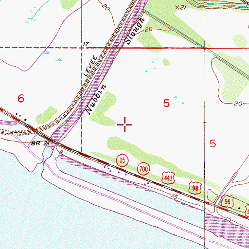 Topographic Map of Lighthouse Park Mobile Home Park, FL