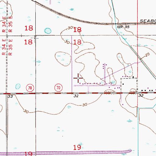 Topographic Map of S and K Mobile Home Park, FL