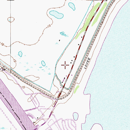 Topographic Map of Jims Place Mobile Home Park, FL