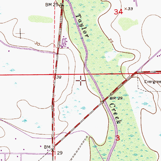 Topographic Map of Villa Margaret Trailer Park, FL