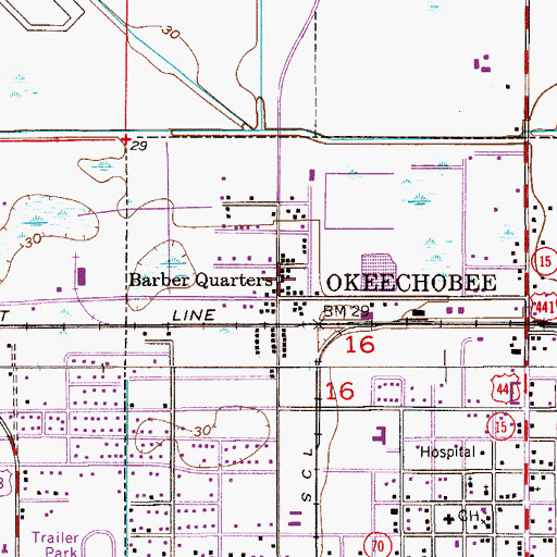 Topographic Map of Church of God by Faith, FL