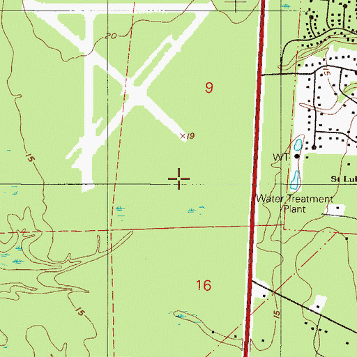 Topographic Map of Pine Meadows Golf and Country Club, FL