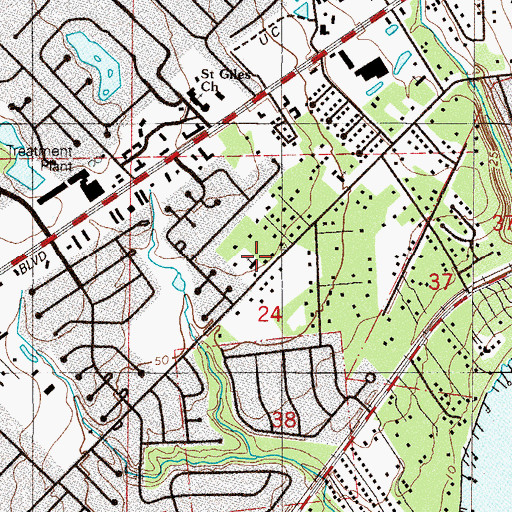 Topographic Map of Church of the Nazarene, FL