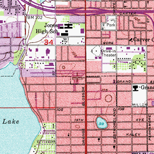 Topographic Map of Palamar Trailer Park, FL