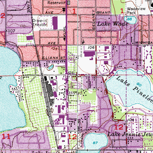 Topographic Map of Sabal Palm Mobile Home Park, FL