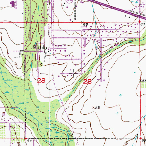 Topographic Map of Wilsons Trailer Park, FL