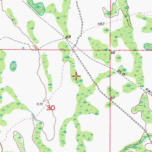 Topographic Map of Florida Department of Corrections Central Florida Reception Center East Unit, FL