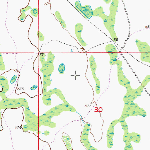 Topographic Map of Florida Department of Corrections Central Florida Reception Center, FL