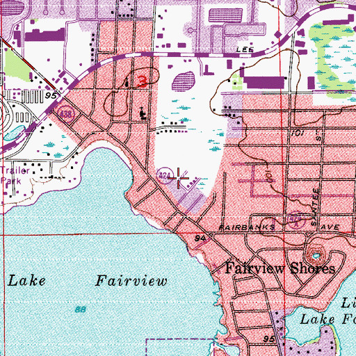 Topographic Map of La Residential Plaza, FL