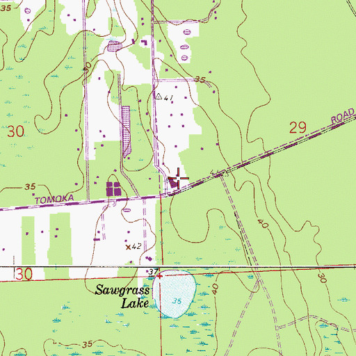 Topographic Map of Holy Dormition Catholic Church, FL