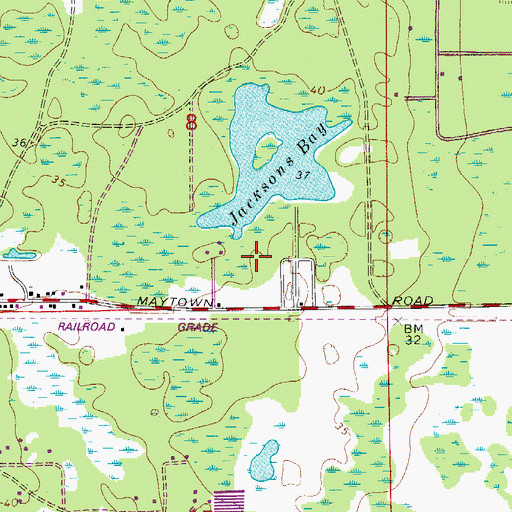 Topographic Map of River Greens Golf Course, FL