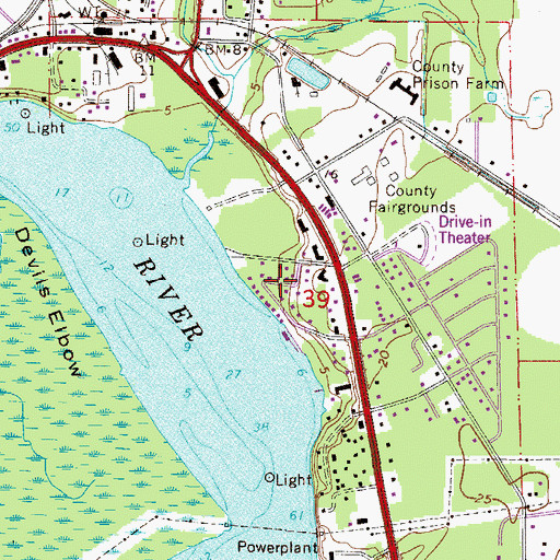 Topographic Map of Rivercrest Trailer Park, FL