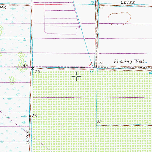 Topographic Map of Willowbrook Farms Mobile Home Park, FL