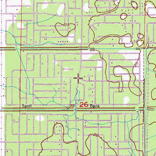 Topographic Map of Church of God of Prophecy, FL