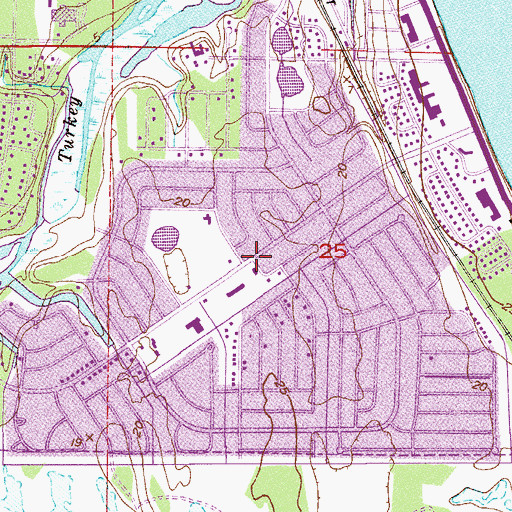 Topographic Map of Risen Savior Lutheran Church, FL